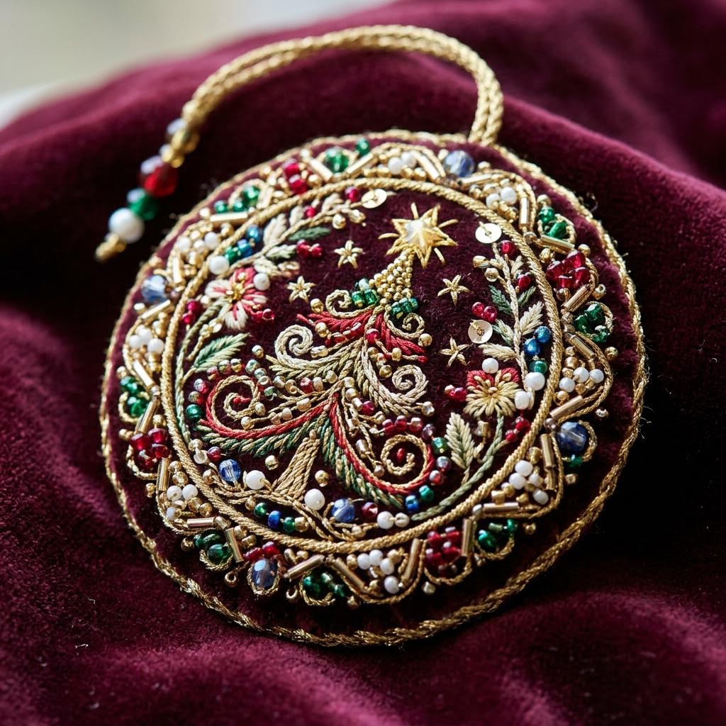 Текстильная ёлочная игрушка